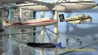VIdeo 16) Anthony Lawler airline display model collection - Olympic Comet 4B SC7 Skyvan TAP 707 727