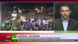 Gabriel Sassoon on RT re Israeli elections & anti-Netanyahu rally in Tel Aviv