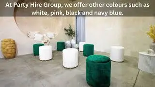 Emerald Green Ottoman Stool | Party Hire Group | Lounge Furniture