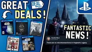 GREAT New PS4 Game DEALS Live Right Now + Hogwarts Legacy Microtransactions Update!