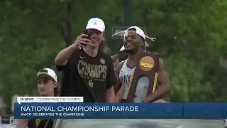 Baylor Bears parade down Austin Avenue as national champions