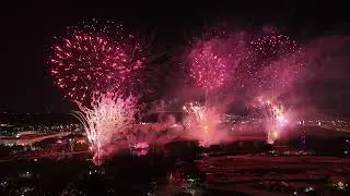 Cranes Roost Park Red Hot boom 4th of July fireworks show Altamonte Springs FL Dji Drone mini 4 pro