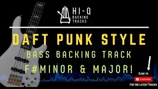 Daft Punk Style Backing Track for Bass (Disco 120bpm)