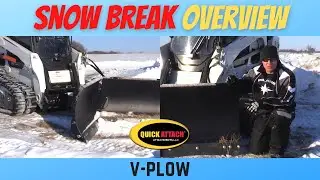 Snow Break™ V-plow for skid steer overview