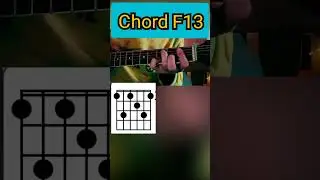 Guitar Tutorial - Chord - F13 - #shorts #youtube #youtubeshorts #guitar #f13chord