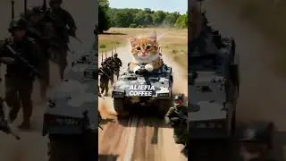 cat attack #war #tank #aliefia #army #military #cat #kopisehat #kopi #kopipastenan #space #nature