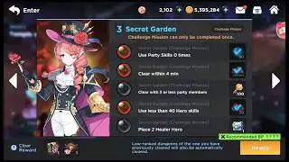 GrandChase Mobile: World 2 Temple of Time raid 3 || Secret Garden (Challenge Mode)