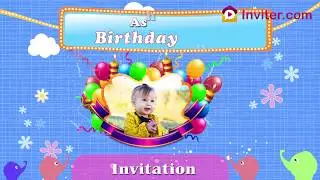 Online Birthday Video Invitation Template | inviter.com