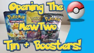 Unboxing the Mew Two Art work PokeTin + Boosters!