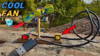 🔥DC motor se USB fan Kaise banaen 🔥// Smartdevil usb fan || How to make USB mini fan