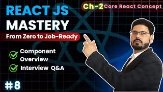 React JS Mastery : Ch 2 &ndash; Component Overview| Core React Concept | Techeducoder #ep8