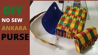 DIY No sew Ankara Purse/Handbag