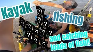 Kayak Fishing a POWER PLANT, Water Outlet and catching Loads of FISH!!