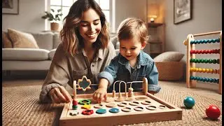 👶 Montessori Busy Board for Toddlers Wooden | Best Han MM Montessori Busy Board for Toddlers 🧸