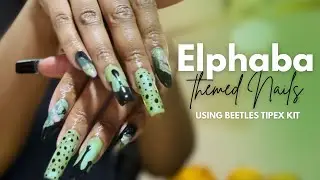 Elphaba Themed Nails | Beetles Tipex Nails