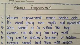 10 Lines on Women Empowerment in English | Writing Salon