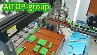 AITOP Insulation Paper Ring / Side Sticker + Sorting Machine + Series/Parallel Welding +Glue Machine