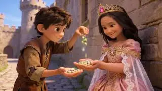 Short Story: Aeden and Jenna adventure Magic Beans, Royal Hearts#beanstalk  #magicbeans 