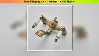 rozin Antique Brass Shower Faucet Set Bathroom Shower Column with Shelf Rainfall Hot