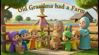 Old Grandma had a Farm | #islamickidssongs #MuslimKids #alhamdulillah #cat  #littlemuslim #farmer