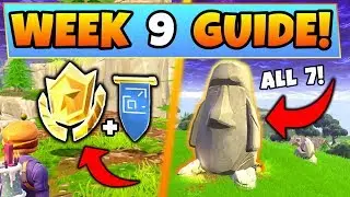 Fortnite WEEK 9 CHALLENGES GUIDE! &ndash; STONE HEADS Locations, Treasure MAP (Battle Royale Season 5)