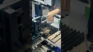 Mini wood lathe batch processing of small handicrafts！#cnc #woodworking #woodlathe  #cncmill