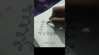 #day -07 simple rangoli💞10-2 dots #like #trending #viral #ytshorts #subscribe #shorts#video