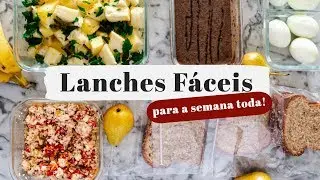 LANCHES PARA A SEMANA TODA EM MENOS DE 30 MINUTOS (2019) | Marmitas da Semana | MARINA MORAIS