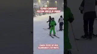 CANADA-BORN MATERNAL PARANTAGE KIDS ENJOY THE SNOW #nixontv #PINOY-CANADIAN #pinoy #canada #fypシ