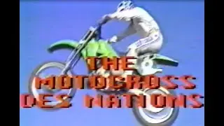 USA vs. Europe. 1985 Motocross des Nations  Race 1
