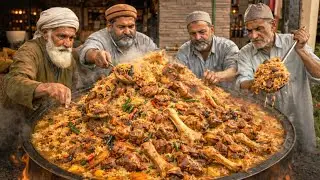 70-Year-Old Uzbek Master Makes LEGENDARY Kabuli Pulao 😱🔥 | Street Food