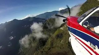 Upslope runway! Landing on the side of a mountain. A discussion of backcountry flying techniques.
