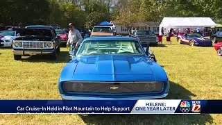 Pilot Mountain community holds cruise-in for residents impacted by Helene