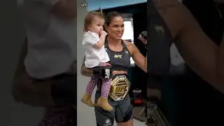 Amanda Nunes welcomes in her daughter during photoshoot | #Shorts