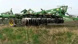 John Deere 8320 + 420A Mulch Finisher, mag&aacute;gyk&eacute;sz&iacute;t&eacute;s