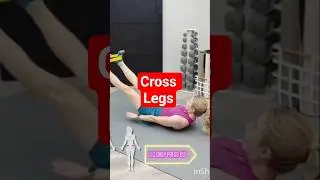 Cross Legs Challenge 💪 Flexibility & Core Balance #exercise #gym #shorts