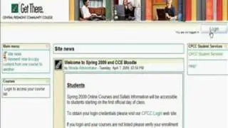 Moodle Navigation (for students)
