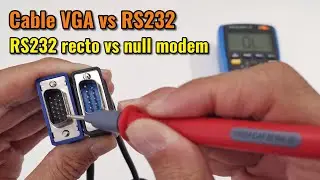 Cable VGA vs RS232: utilidad, historia y diferencias. Cable RS232 recto vs RS232 null modem