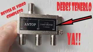 DEBES TENERLO YA!!, splitter para antena de TV/satelital/cable #AntopAT706