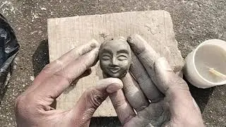 Murti face making at home step by step #art #murti #video 