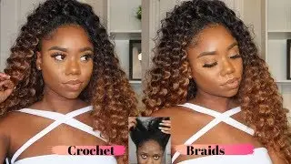 PROTECTIVE CROCHET HAIR UNDER 45 Minutes - Looks Like Human Hair Weave! Half Up Half Down | Chev B.