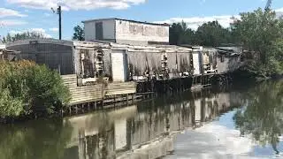 Abandoned building/barge in Sewaren NJ (Now Demolished)