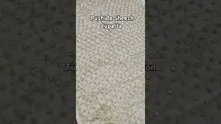 pushida Sheesh dupatta/Hania amir mirror dupatta/mirror dupatta making #weddingdress #mirrorwork