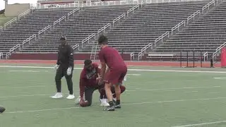 Pro day for Alabama A&B quarterback Aqeel Glass