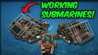 I Built A WORKING SUBMARINE In Minecraft Create Mod