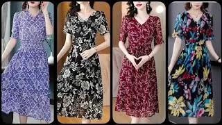 Very Pretty And Gorgeous Printed Midi Aline /Skater Dresses