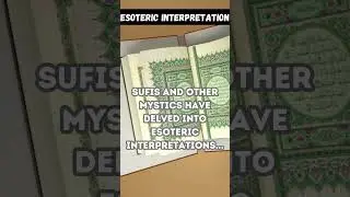 Sufis and other mystics have delved into esoteric interpretations...#islamic #quran #fact #shorts