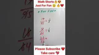 Funny math shorts 🤣 | Just For Fun #funny #funnymath #divisiontricks
