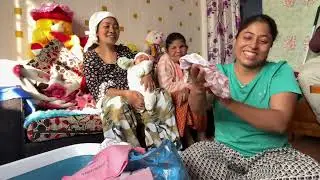 Unboxing gifts of our little angel ! 😇 #dayinmylife #ishalamavlog 