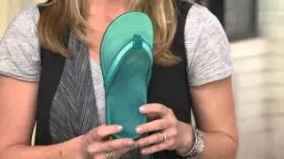 Vionic Orthotic Leather & Mesh Thong Sandals - Tide II on QVC